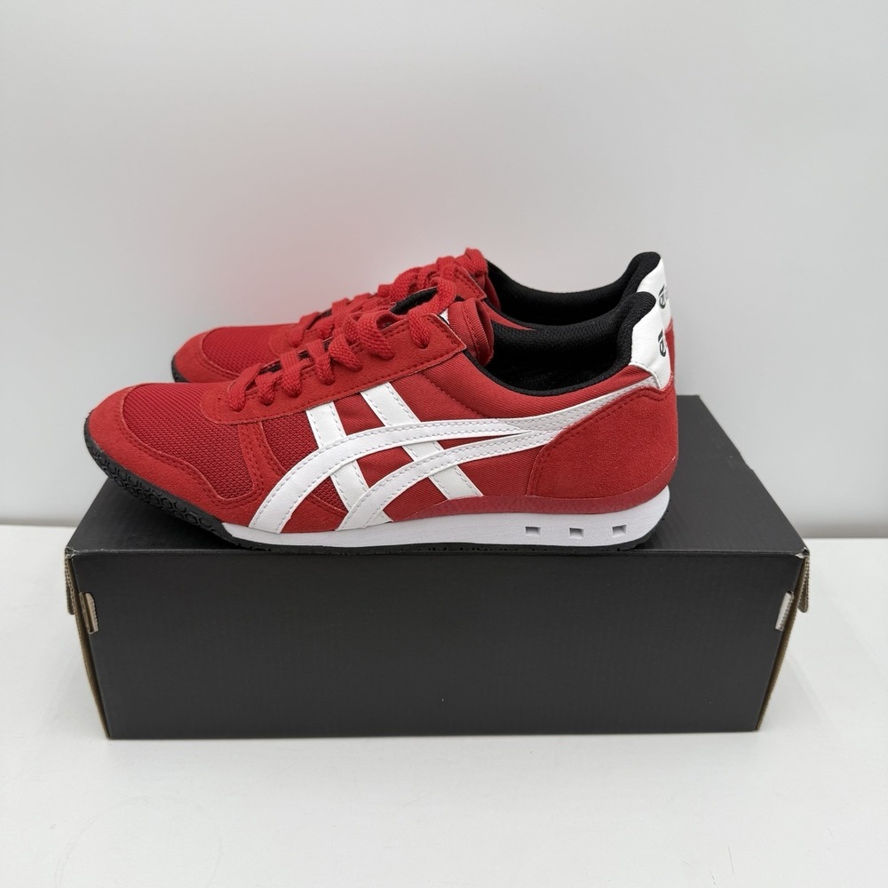 ASICS Onitsuka Tiger Ultimate 81 Red /White Women Sz 8 Sneakers Shoes New In Box - Picture 4 of 13
